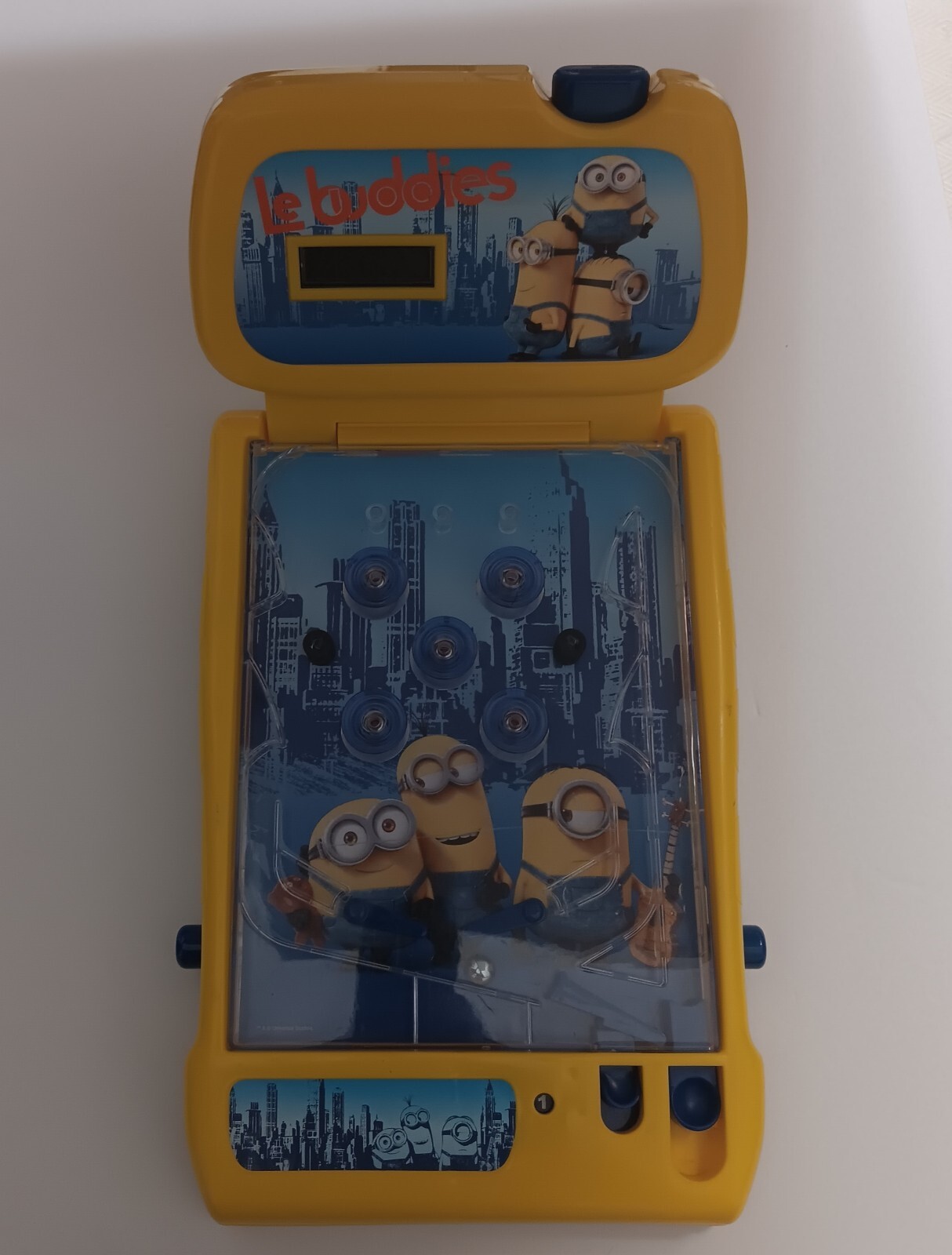 Minions Tabletop Pinball Game Yellow Le Buddies Illumination Entertainment