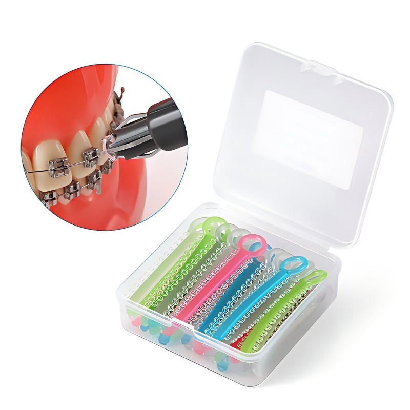 Dental Orthodontic Night-Light Luminous Elastics Ligature Ties Bands Power Chain