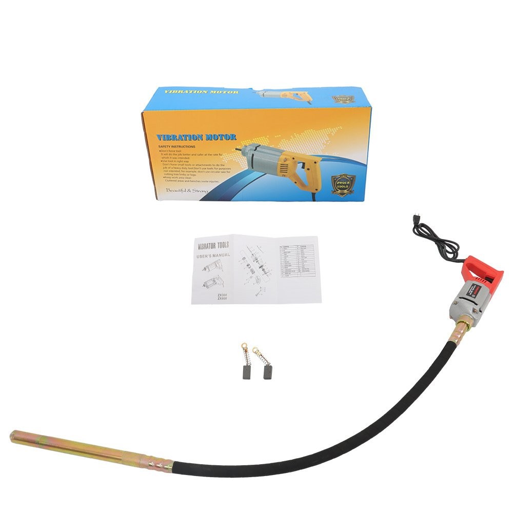Electric Concrete Vibrator 5ft Shaft Portable Concrete For construction 1300W