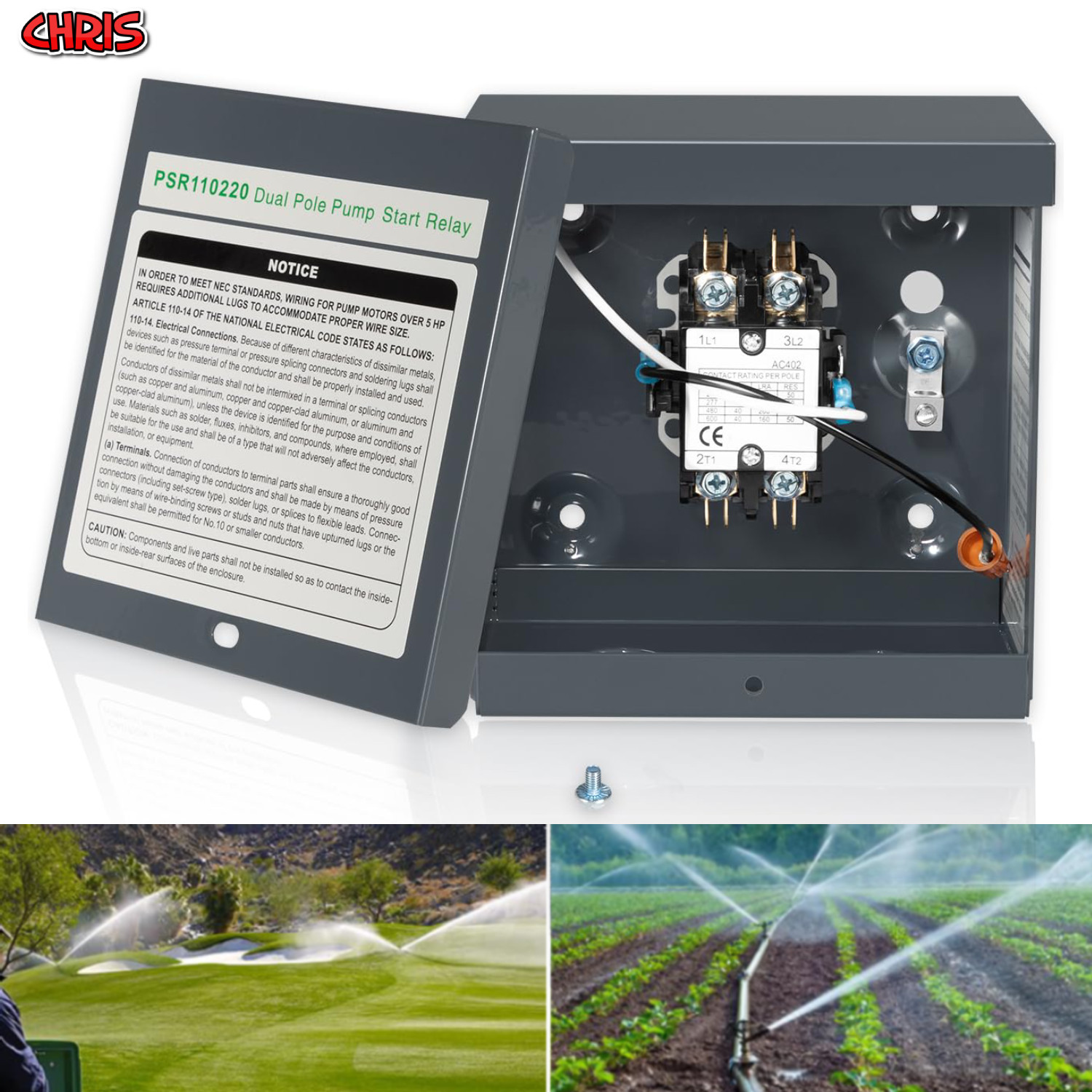 Universal Pump Start Relay 110V-220V For Rainbird PSR Pump Start PSR110220