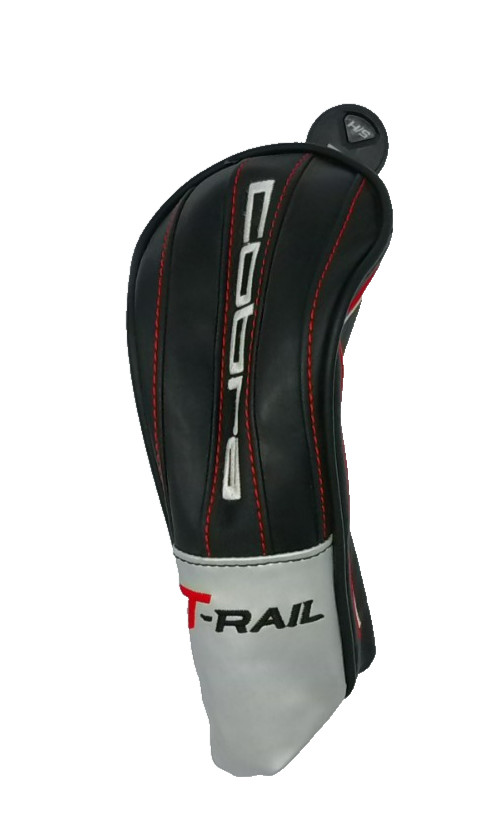 Cobra T Rail Black Red Silver Hybrid Headcover Preowned Condition Great