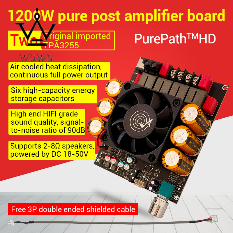 ZK-6002 Post Amplifier Board 2.0 Stereo with High and Low Frequency Modulation