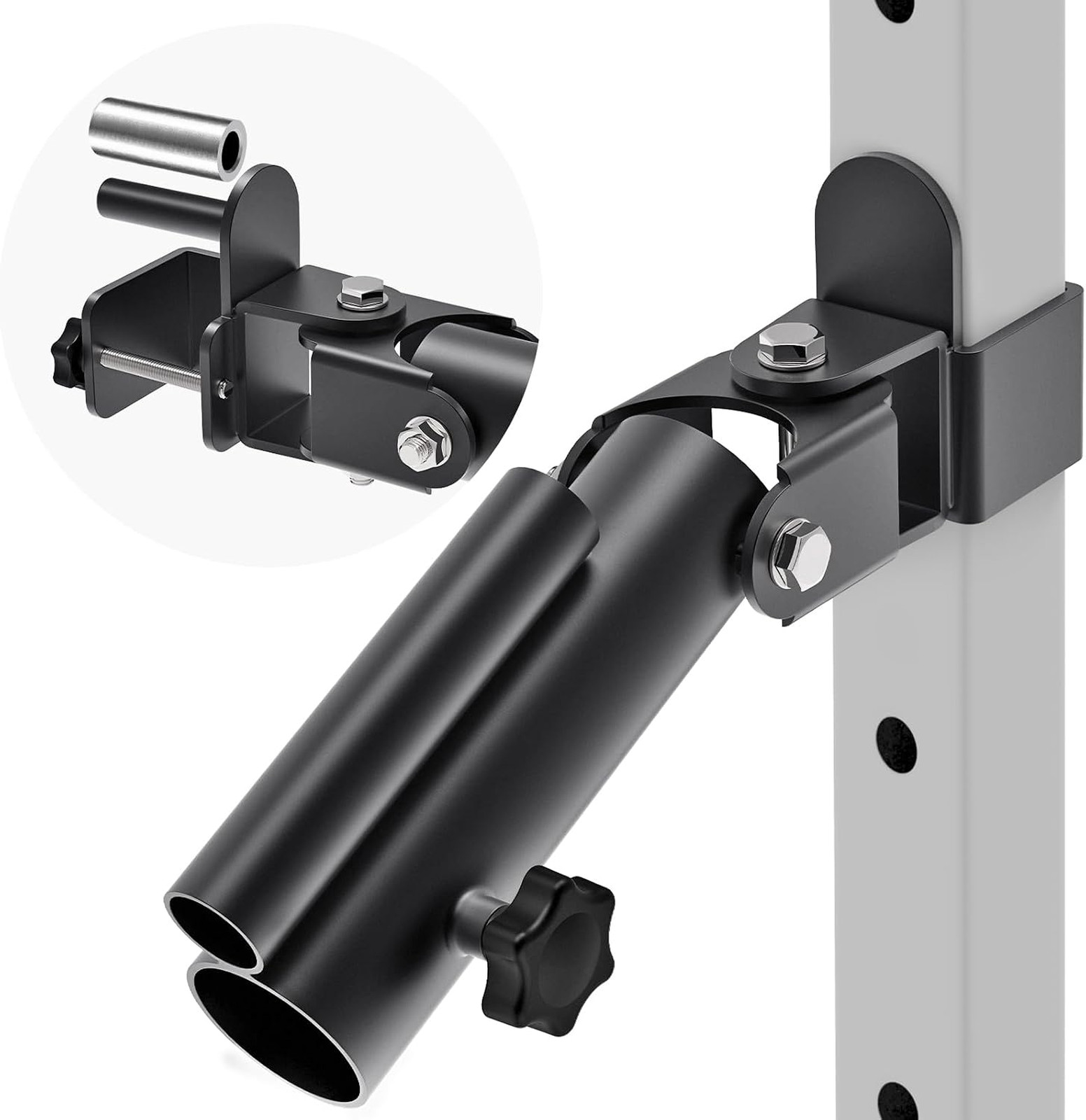 T Bar Row Landmine Attachment Heavy Duty Steel Support Up to 600 lbs for Power