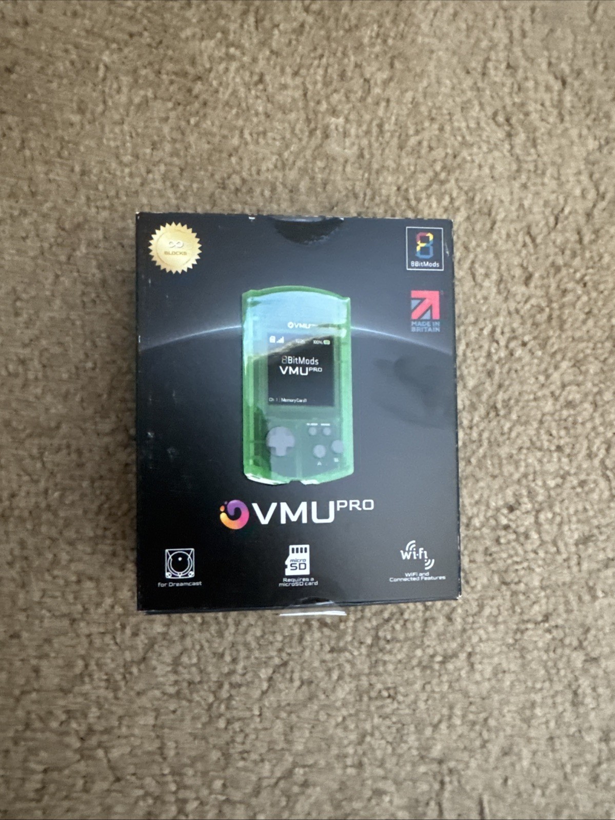 8bitmods Dreamcast VMU Pro - Emerald Green IN HAND