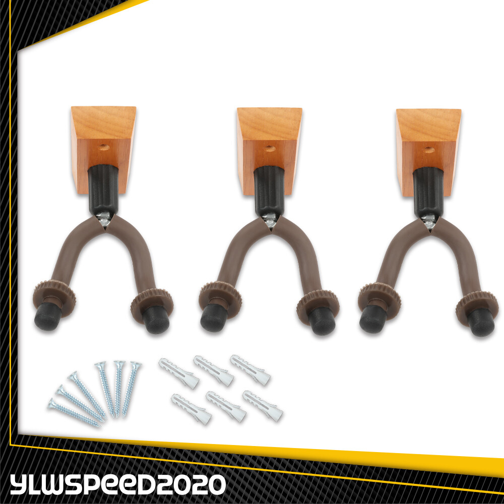 3-PACK For Top Stage Guitar Ukulele BHanger Holder Stand Wall Mount Keep