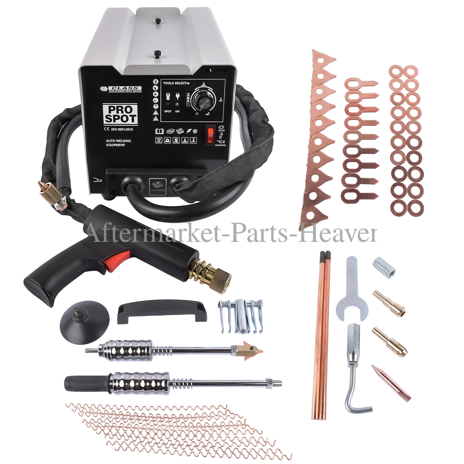 Spot Welder Dent Puller Machine 3800A Car Body Stud Dent Repair Kit 110V 6 Modes