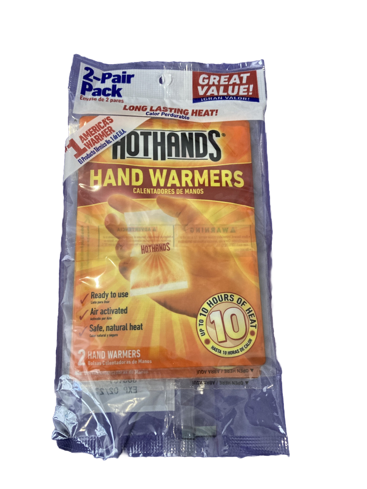 2 Packs HotHands 10 Hour Hand Warmer ( 4 total) , Exp 2/2027