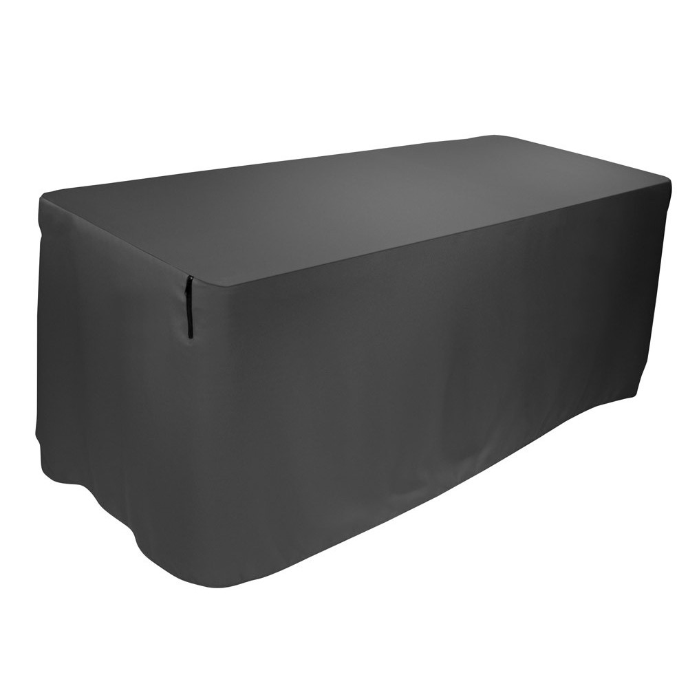 Ultimate Support DJ Wedding Banquet Trade Show Event BLACK Table Cover 8FT + Bag
