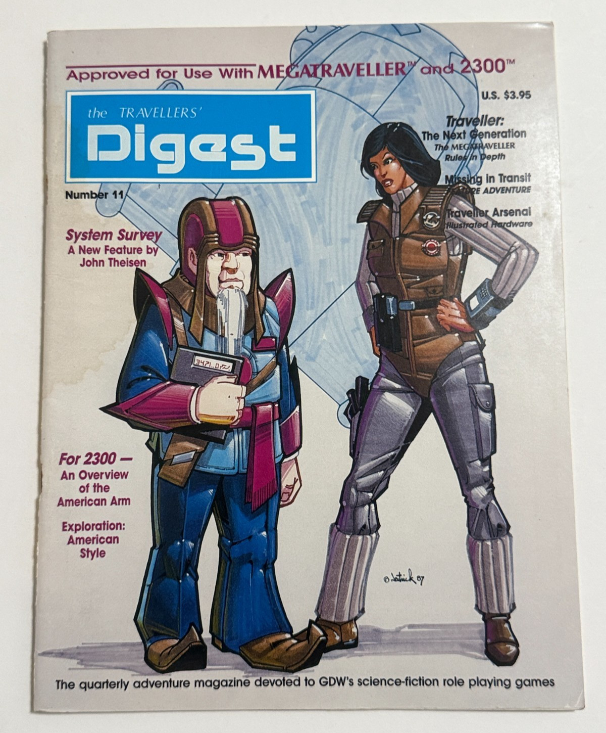 The Travellers' Digest Number 11 Vintage Game Magazine Vintage 1988 -Water Stain