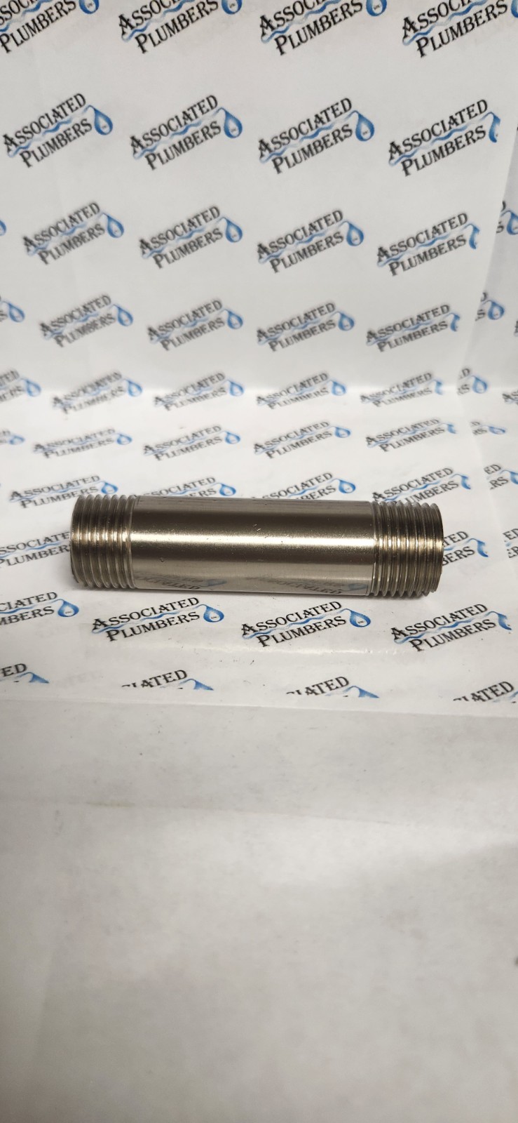 Waternity 1/2'' MPT x 3'' Threaded Brass Nipple- PVD Satin Nickel