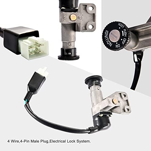 Ignition Switch Key Assembly Replacement for GY6 49cc 50cc Chinese Moped