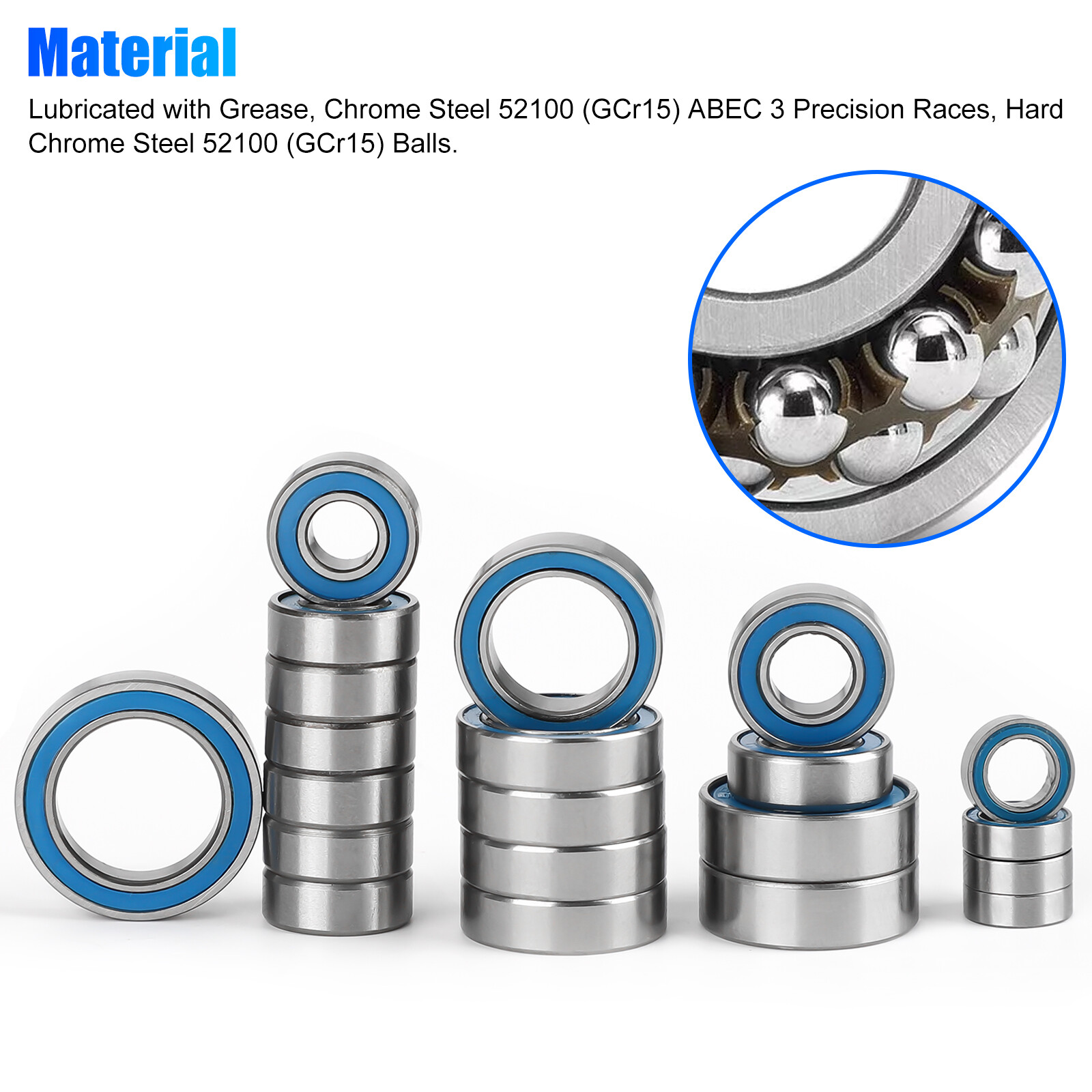 21Pcs RC Bearings Kit for Traxxas Slash 4x4 Rustler Stampede 4X4 VXL Telluride