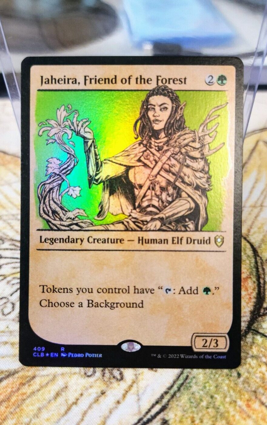 Jaheira, Friend of the Forest Showcase Foil - Battle for Baldur's Gate NM