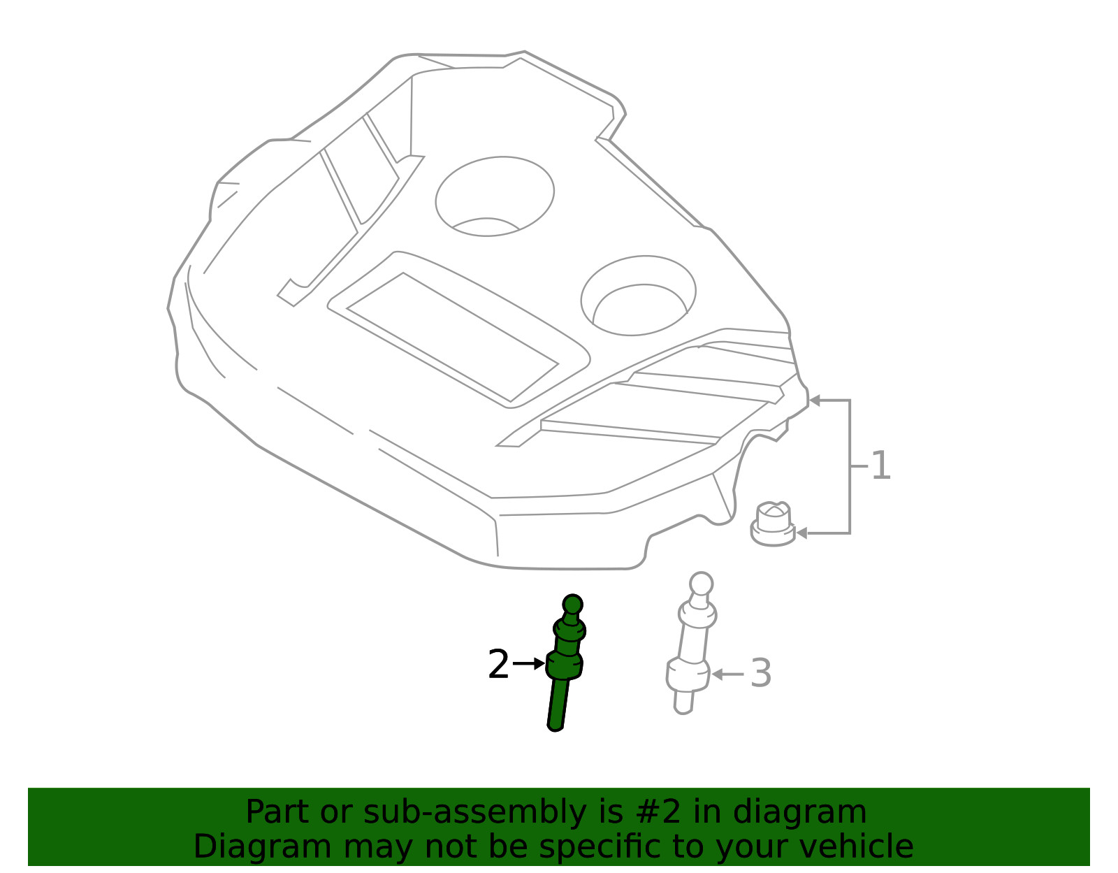 Genuine Ford Engine Cover Stud AG9Z6A957A