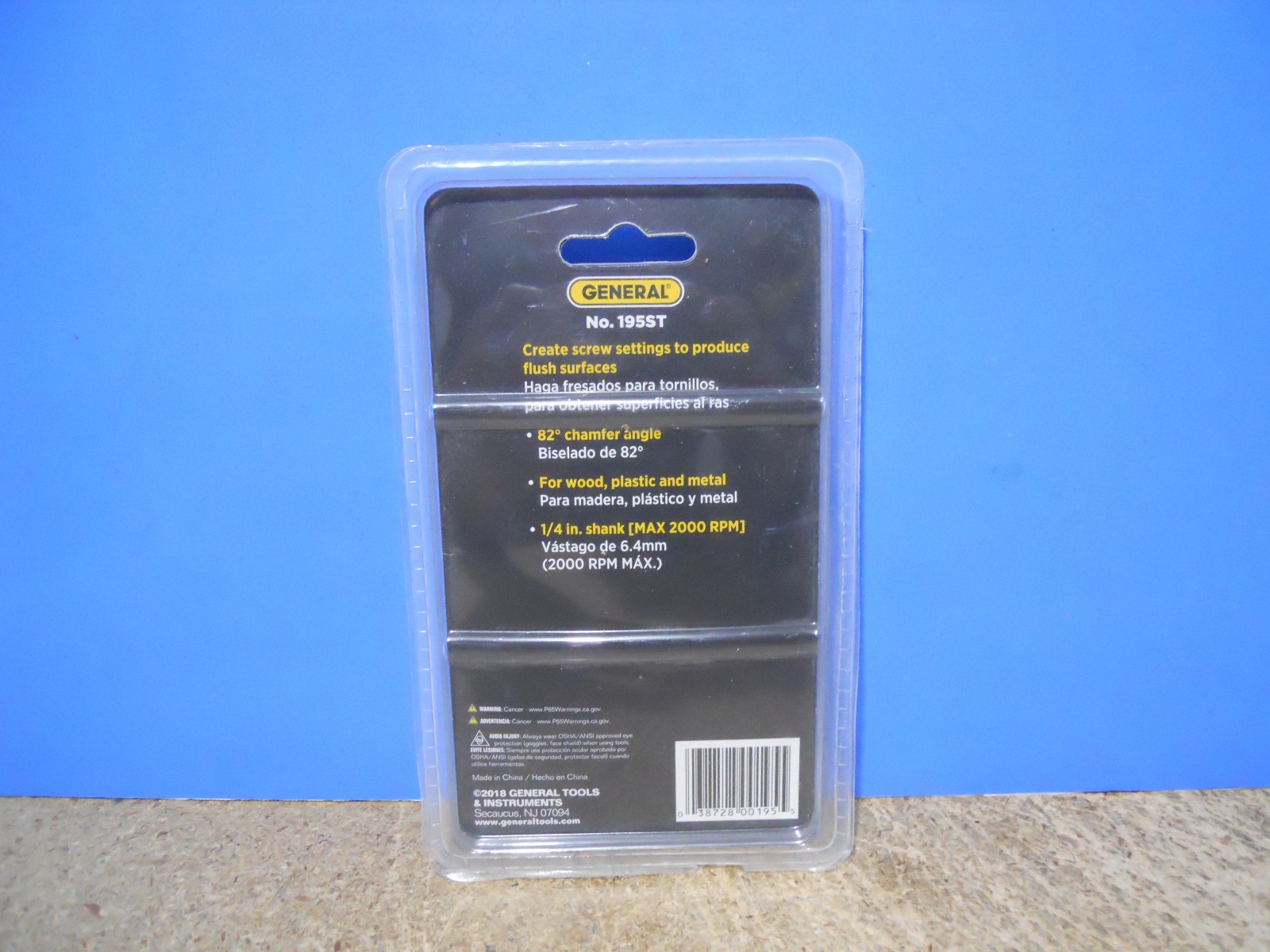 General Tools Countersink 3 Pc Set No. 195ST New Sealed!