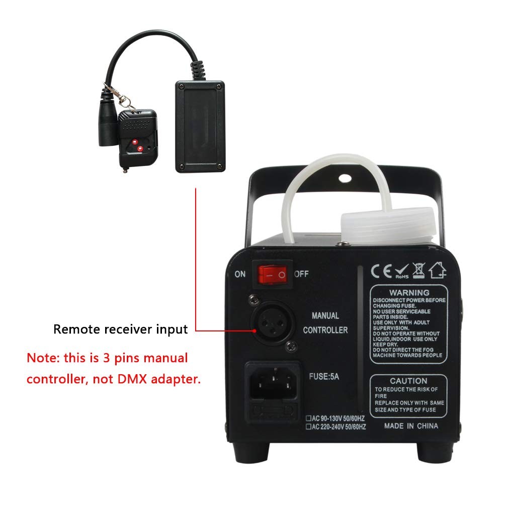 Wireless Remote Controller Receiver Replacement Part for 400 500 900W Fog Smo...