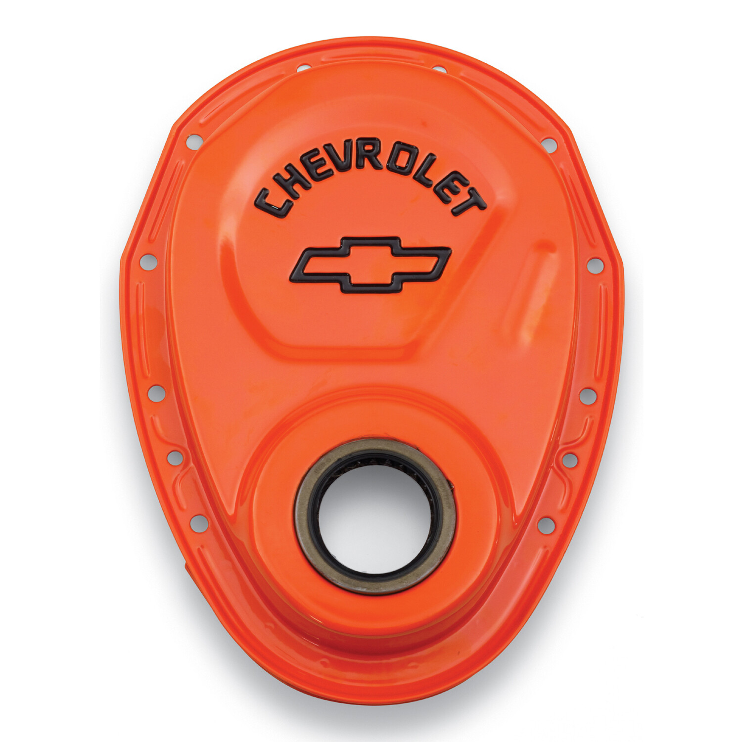 Proform for Timing Chain Cover Orange Steel With Chevy Bowtie Logo SB Chevy 69-9