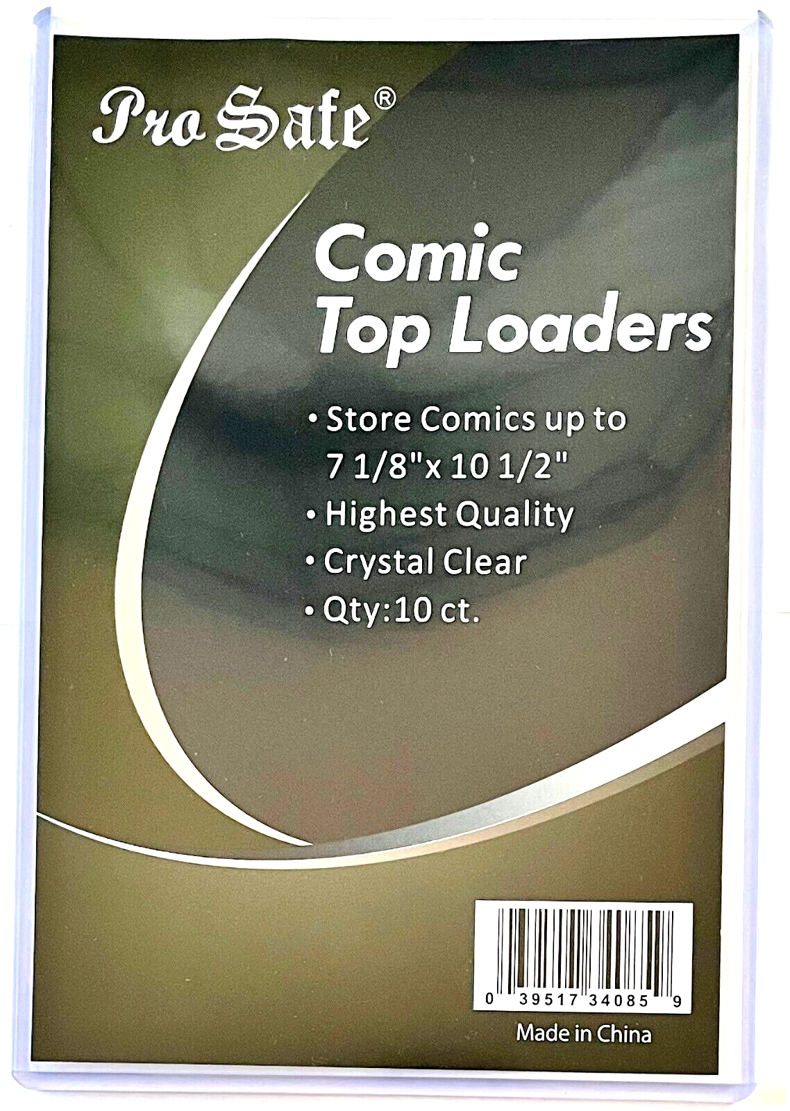 10 Regular Comic Book Top Loaders 7 1/8" x 10 1/2", 10 Comic Book Toploaders