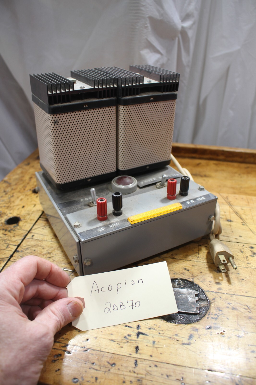 ACOPIAN Power Supply, 20B70, used,