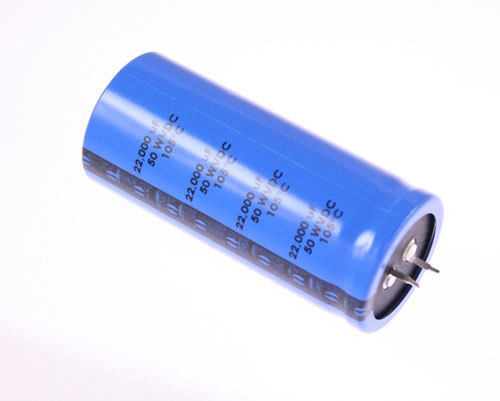 2x 22000uF 50V DC Radial Snap In Mount Electrolytic Capacitor 22000mfd 50VDC 105