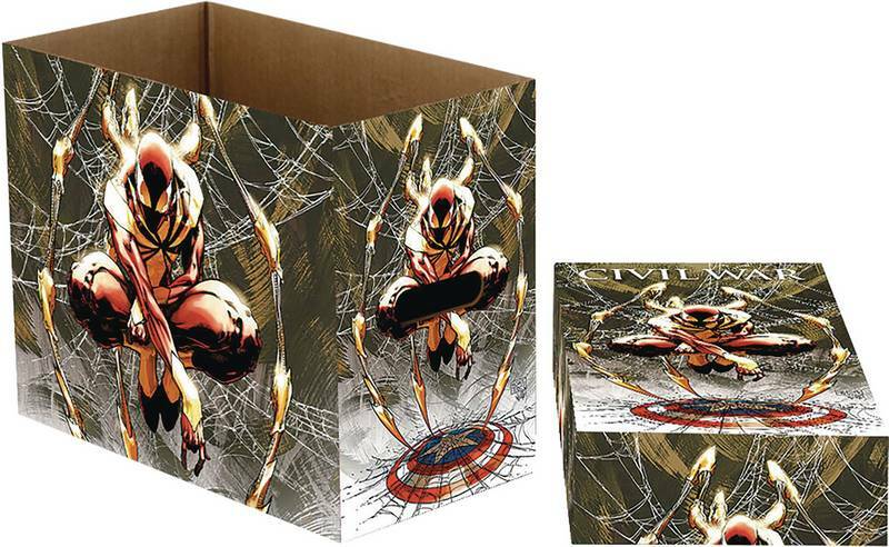 Iron Spider-Man Short Comic Box Storage Michael Turner ART - Marvel Civil War