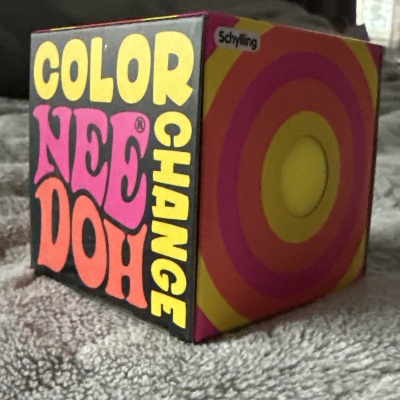 Nee Doh Schylling The Groovy Glob Stress Ball Squeeze Fidget Toy YELLOW 2.5” NIB