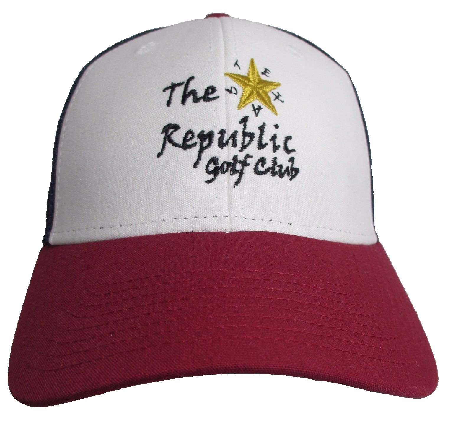 The Republic Golf Club Hat Snapback Trucker Texas USA Embroidery Cap