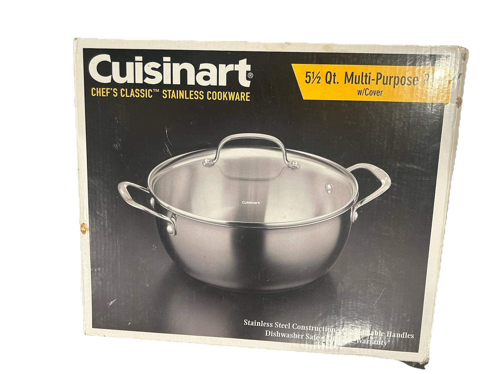 Cuisinart 755-26GD Chef's Classic Stainless Steel Multi-Purpose Pot 5.5 qt. New