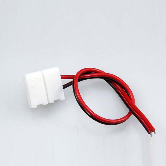 10pcs 2pin Connector Clip Adapter Wire to 8mm 10mm LED Strip 3528 2835 5050 5630