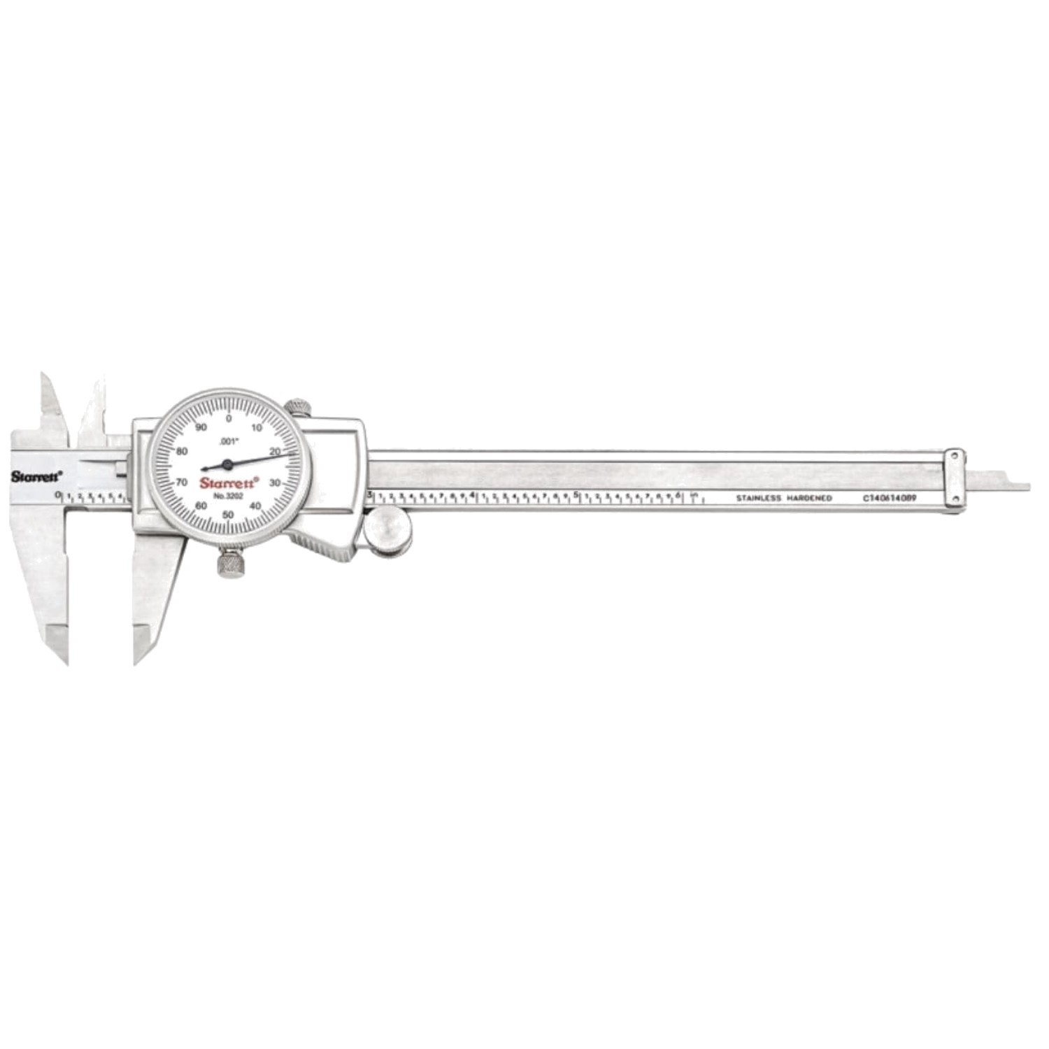 Adjustable Bezel Dial Caliper - 0.001" Accuracy, Fitted Case