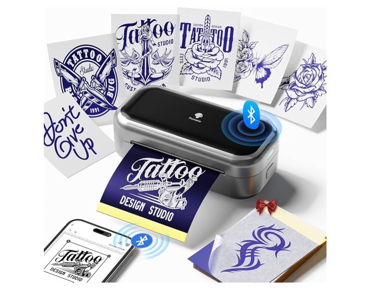 Phomemo TP31 Mini Tattoo Stencil Printer,Bluetooth Tattoo Printer with 30pcs NIB