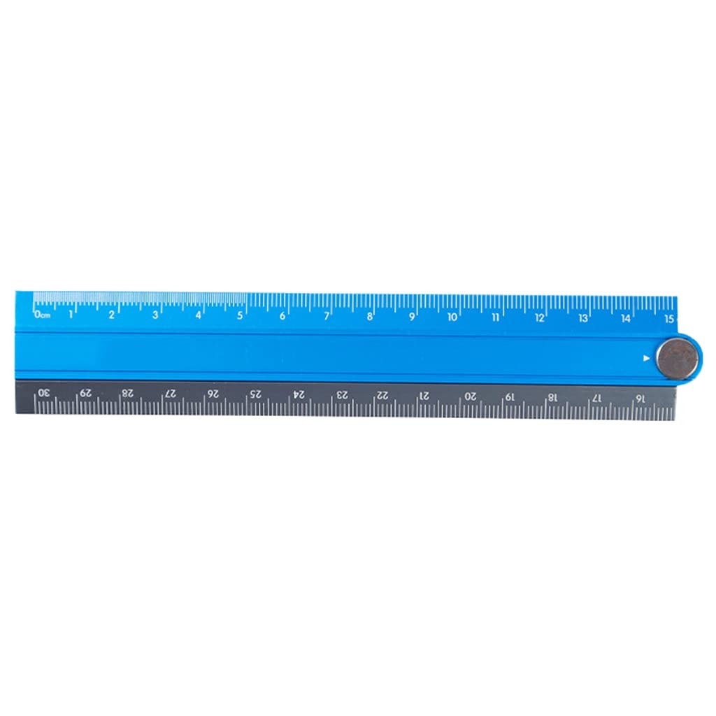 Aluminum Alloy Foldable Ruler Simple Folding Metal Stationery Rule Measuirng ...