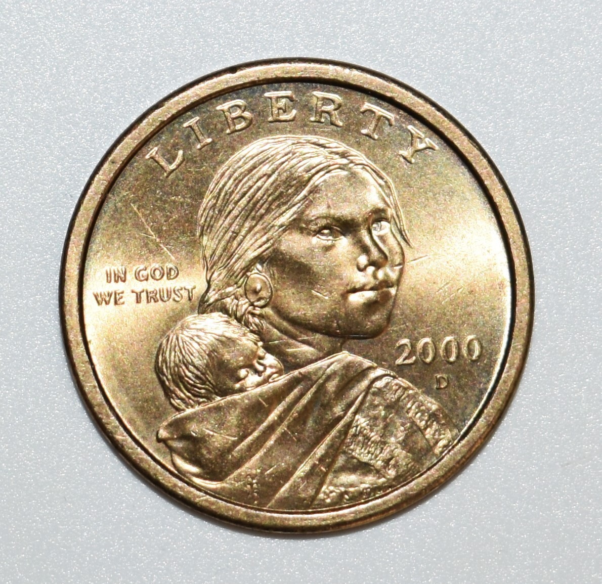 2000 D Sacagawea One Dollar Coin Error First Issue Golden $1 Glenda Goodacre