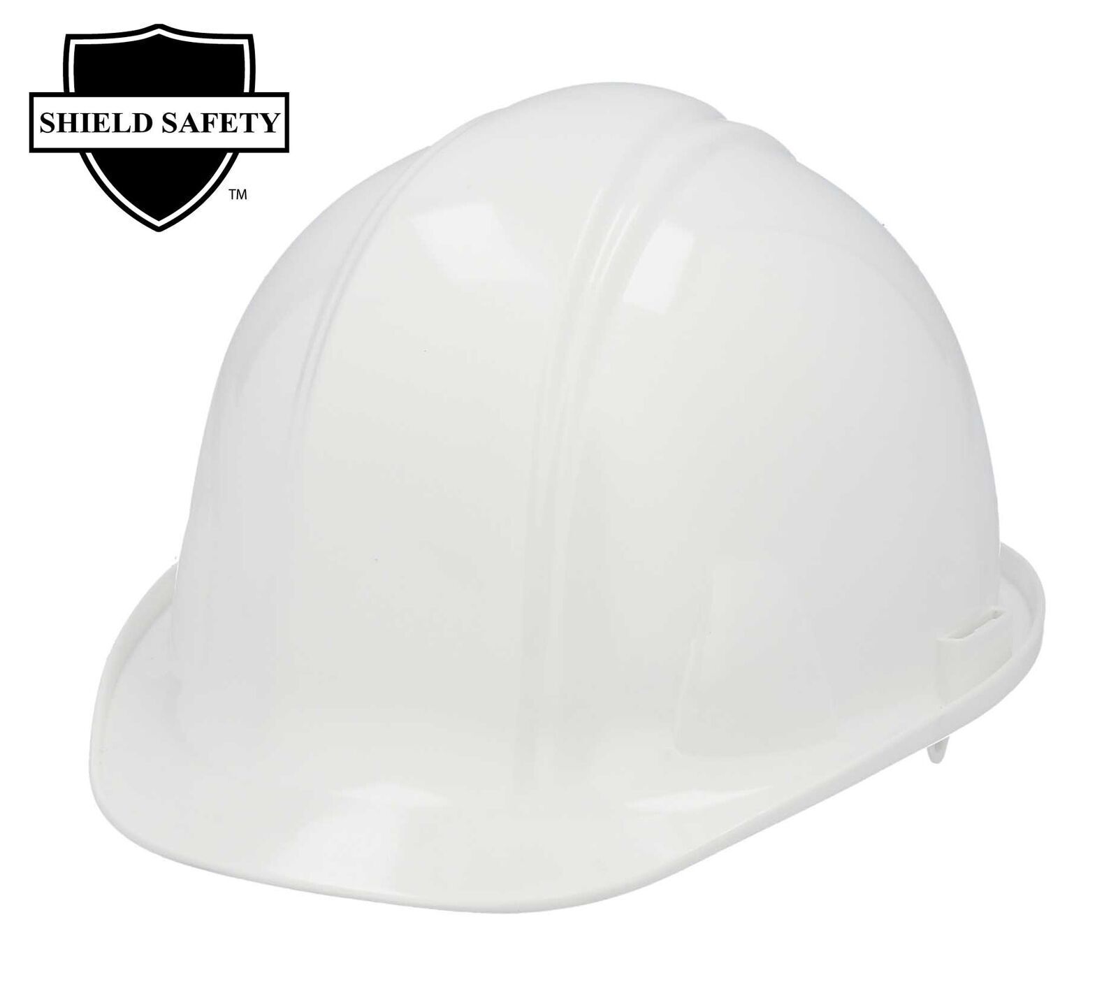 16 Each White HDPE Hard Hat, ANSI Type 1 Class E - 4 Point Ratchet Headband
