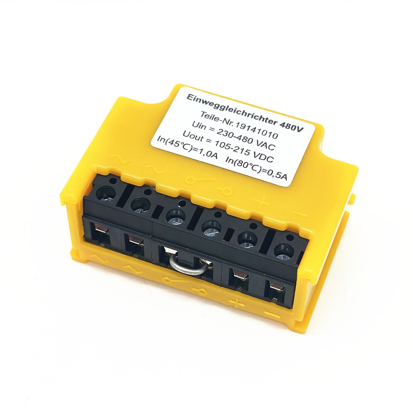 Einweggleichrichter 19141010 230...480VAC 105..215VDC Half-Wave Rectifier