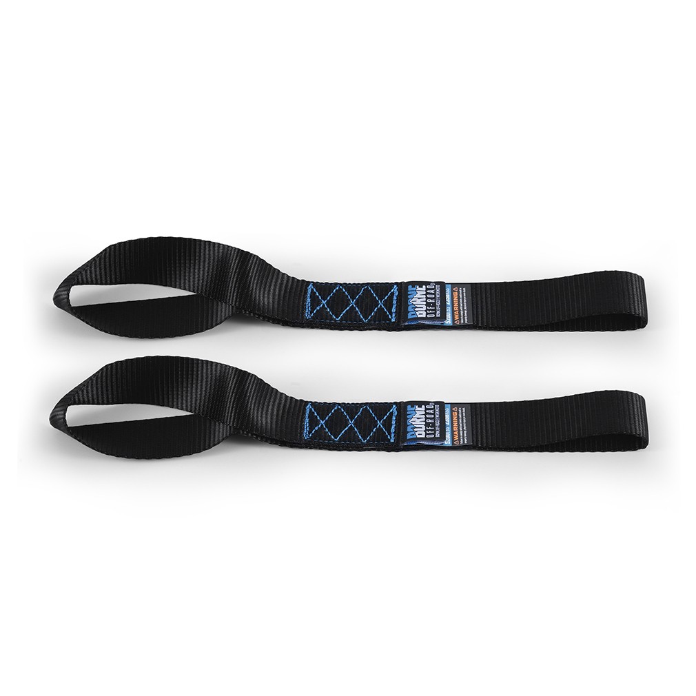Borne Off-Road for Heavy-Duty Ratchet Tie-Down Kit (2-Pack) - Black