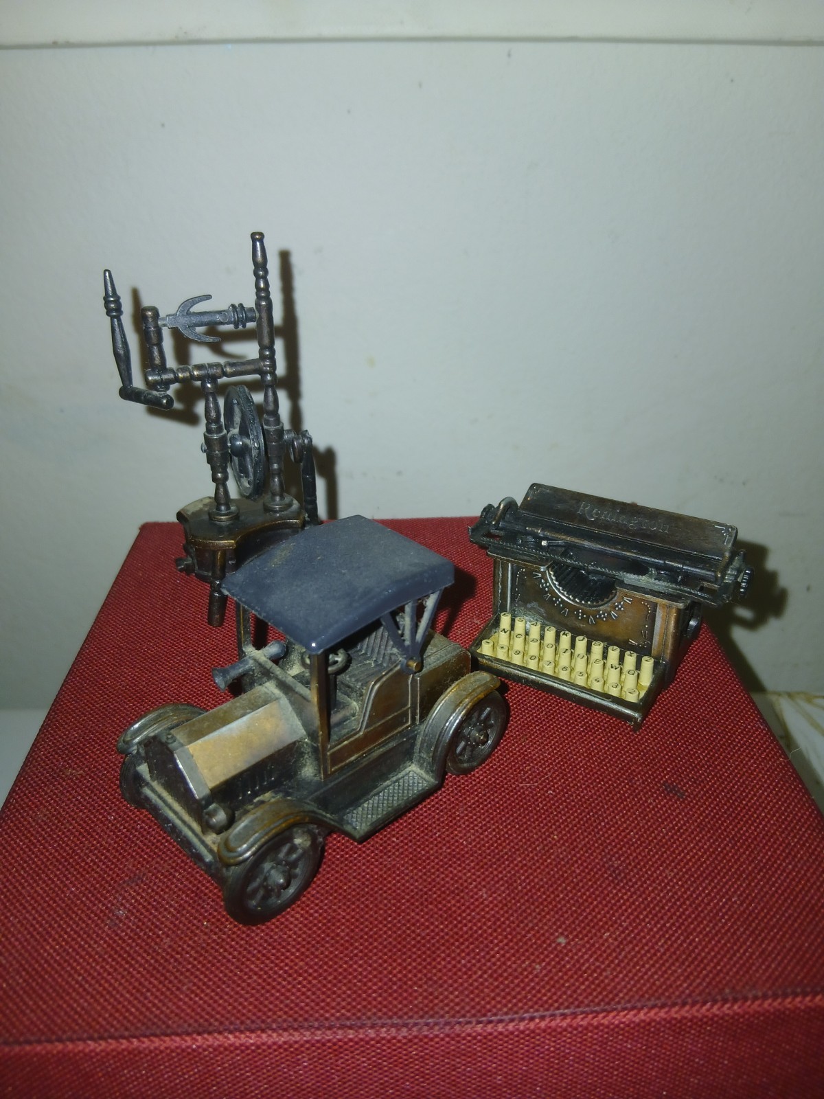3 Minature Brass Pencil Shapeners