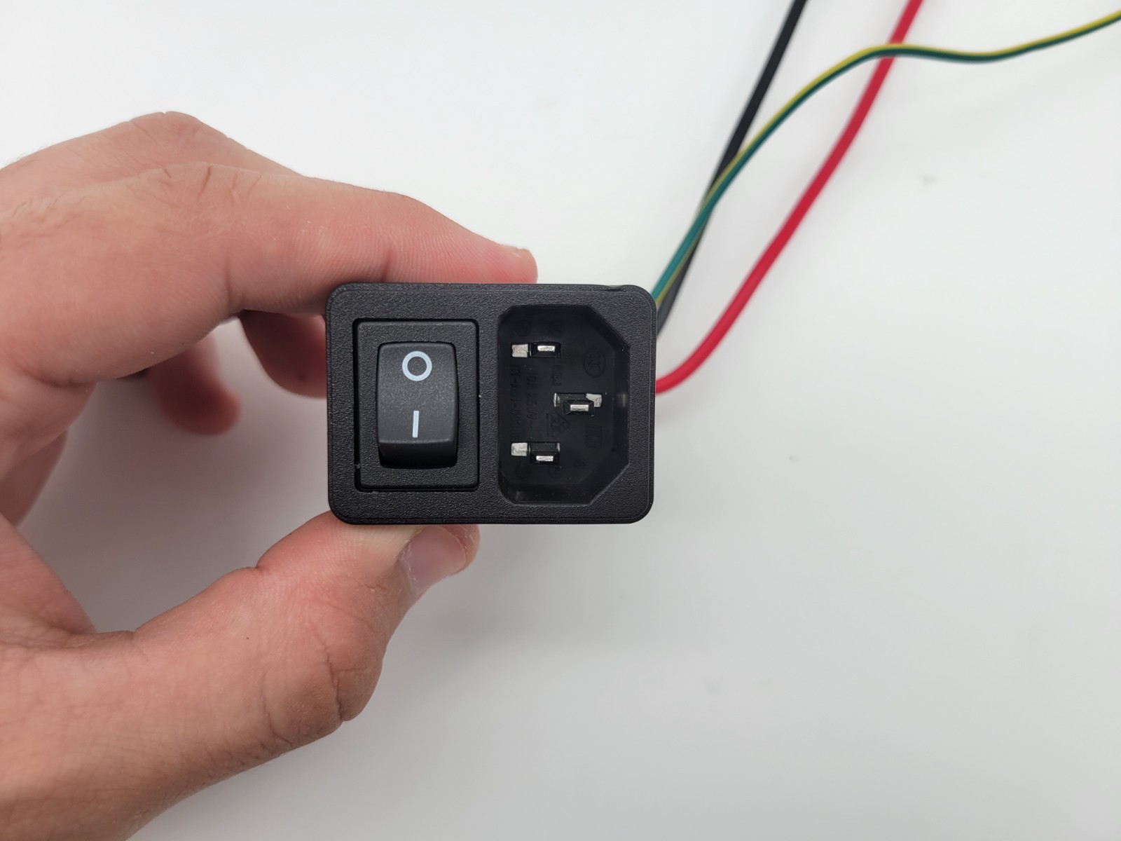 IEC C14 AC Power Inlet Socket With Rocker on/off Switch For N30 PRO