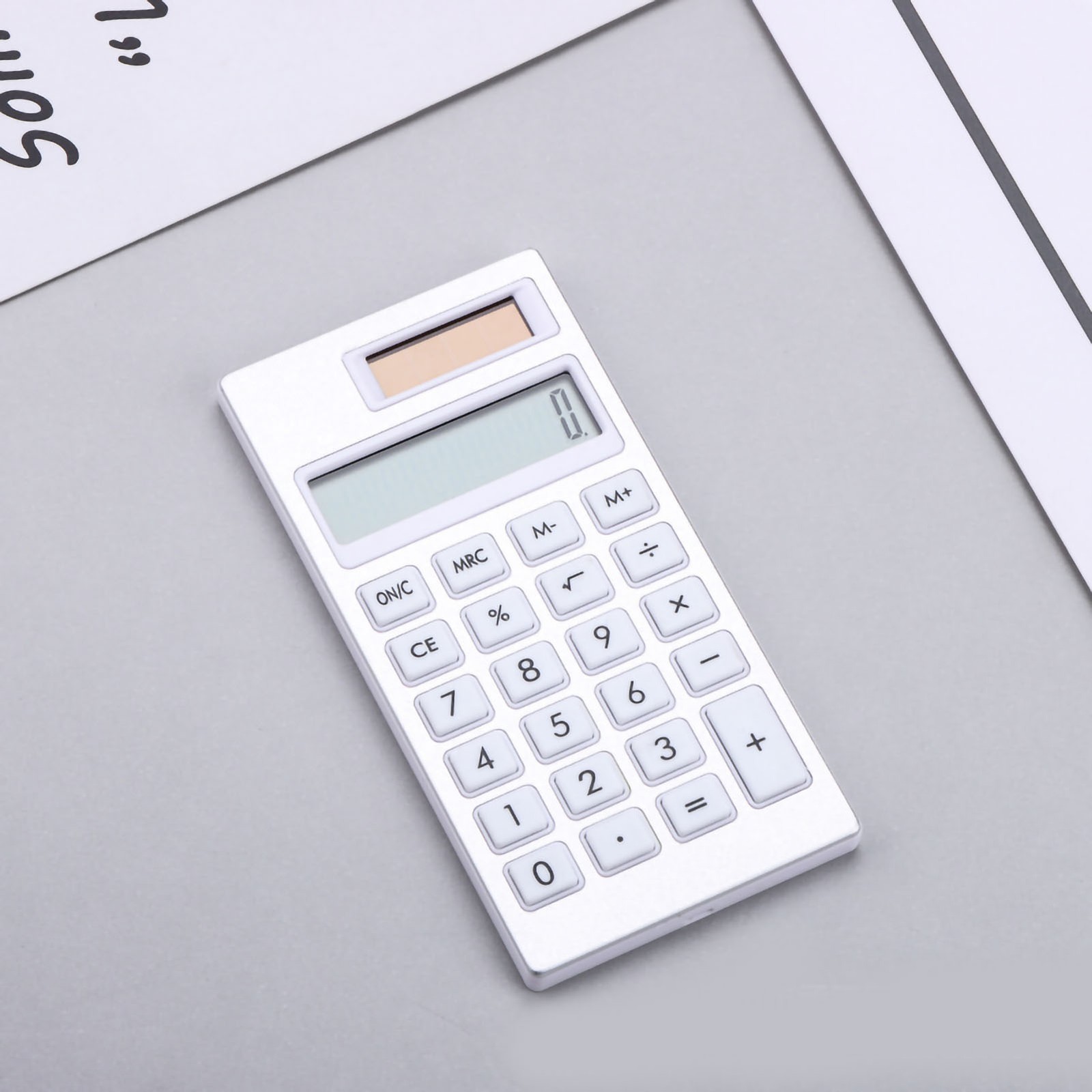 Hot Solar Calculator12 Basic Standard Calculator For Students Office Use (White)