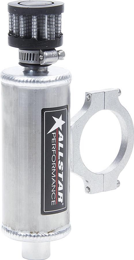 Allstar Oil Breather Tank Round Aluminum Natural Universal Ea ALL36141