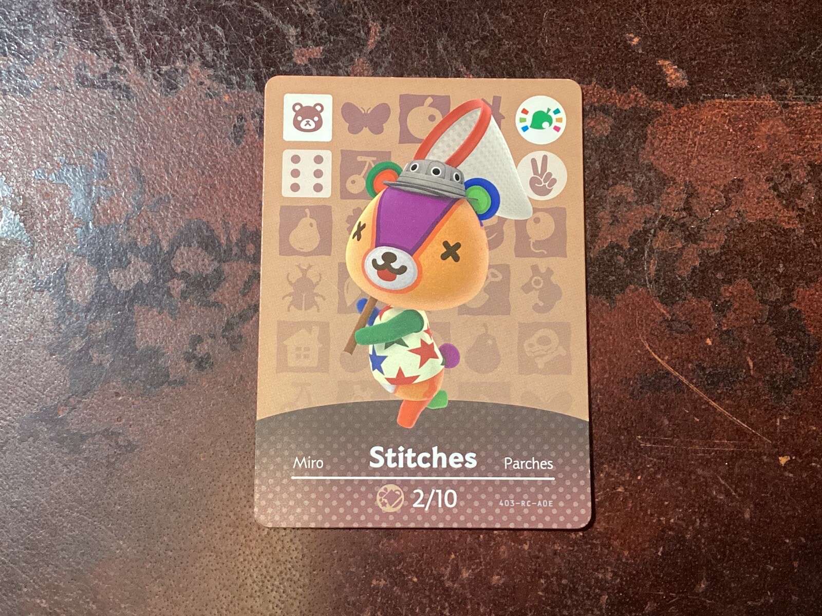 Stitches Festival North American Animal Crossing Amiibo Authentic Nintendo Card