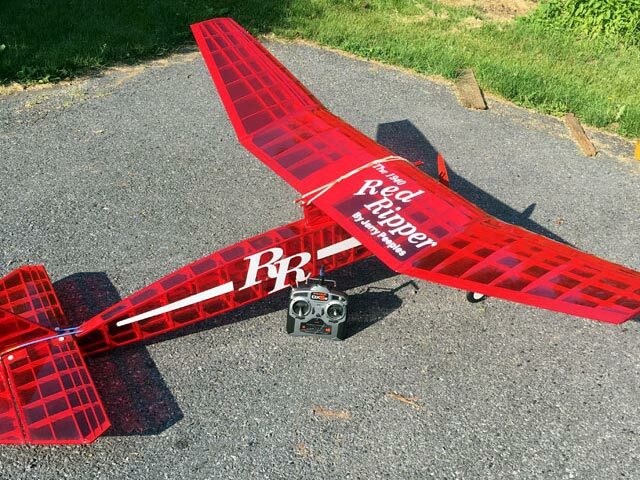 Plans  "Red Ripper"    Old Timer Vintage Free flight  rc model airplane