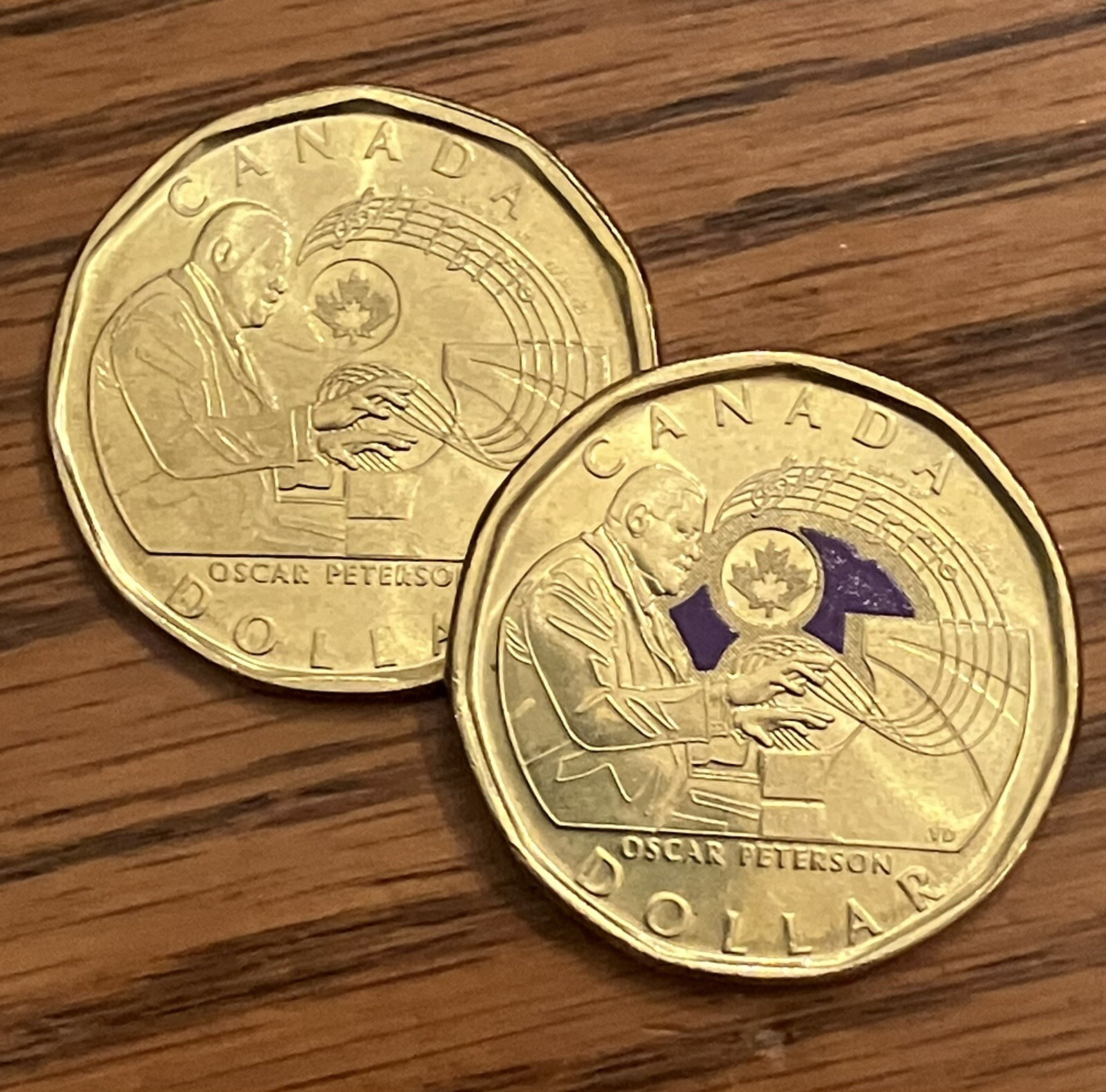 2022 OSCAR PETERSON Canada $1 loonie 2 coin set **75% off combined shipping**