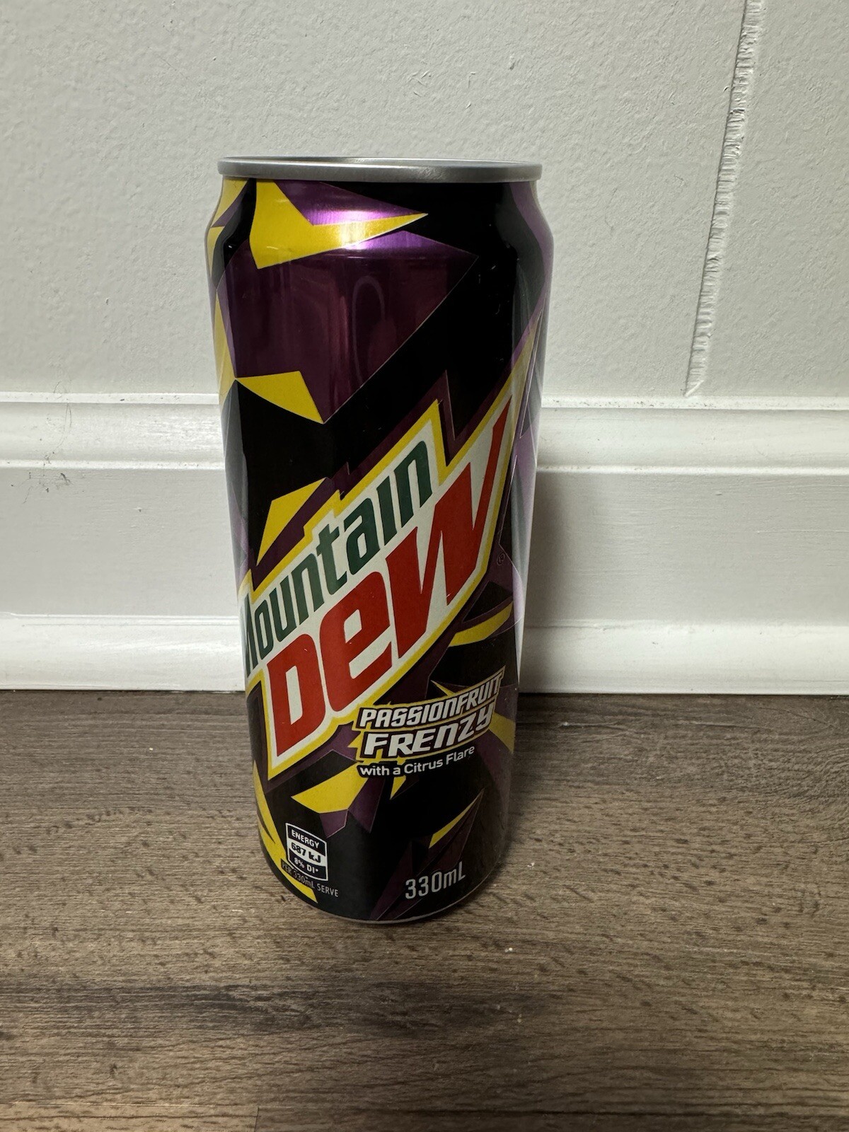 NEW Unopened Mountain Dew Passionfruit Frenzy 330 ml Slim Can Full Sealed