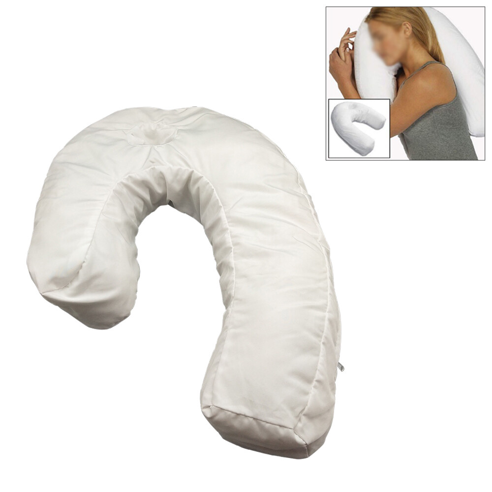 Side Sleeper Headrest Pillow Travel Soft Anti-snoring Cushion U-Shape  17