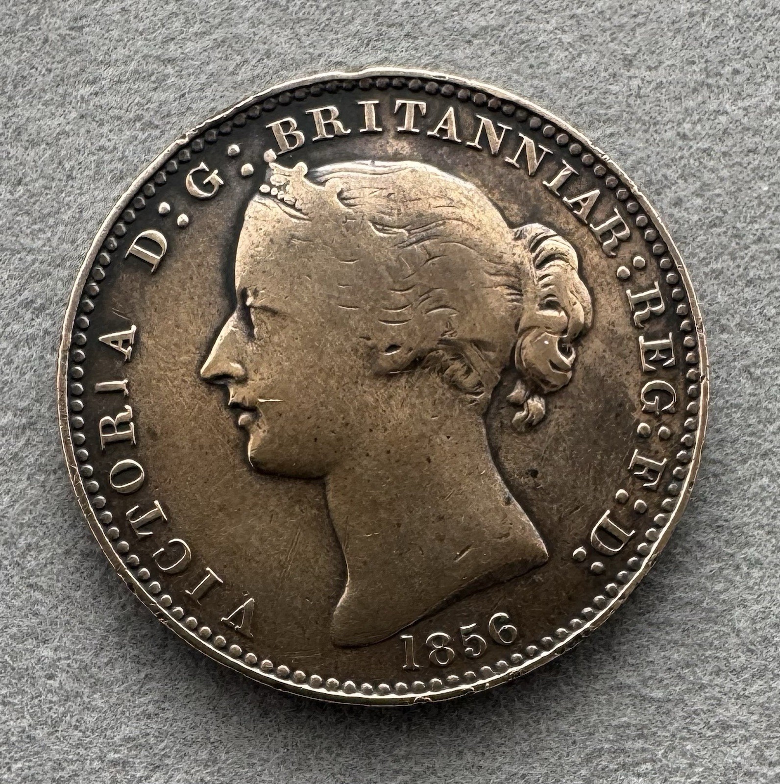 1856 One Penny Token - Nova Scotia - Queen Victoria