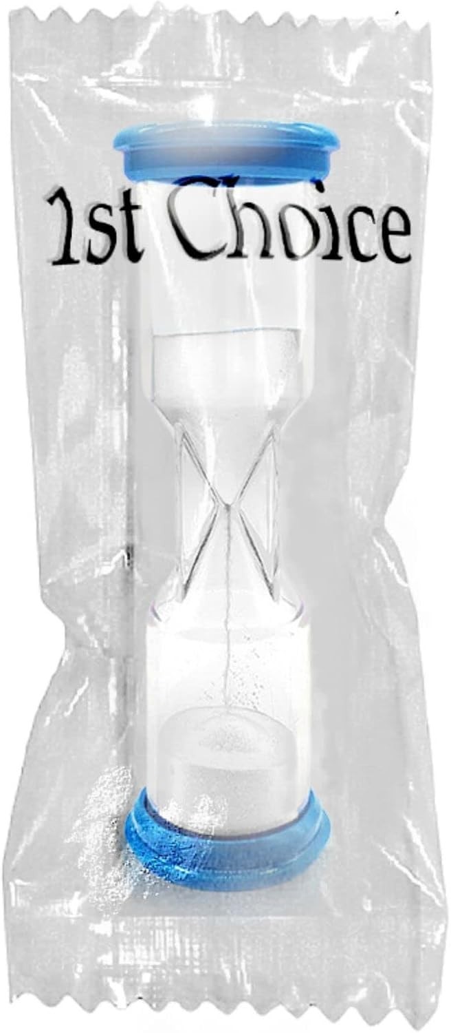 Blue 2-Minute Sand Timer Plastic Kitchen Timer Decor Educational Use-Case Rea...