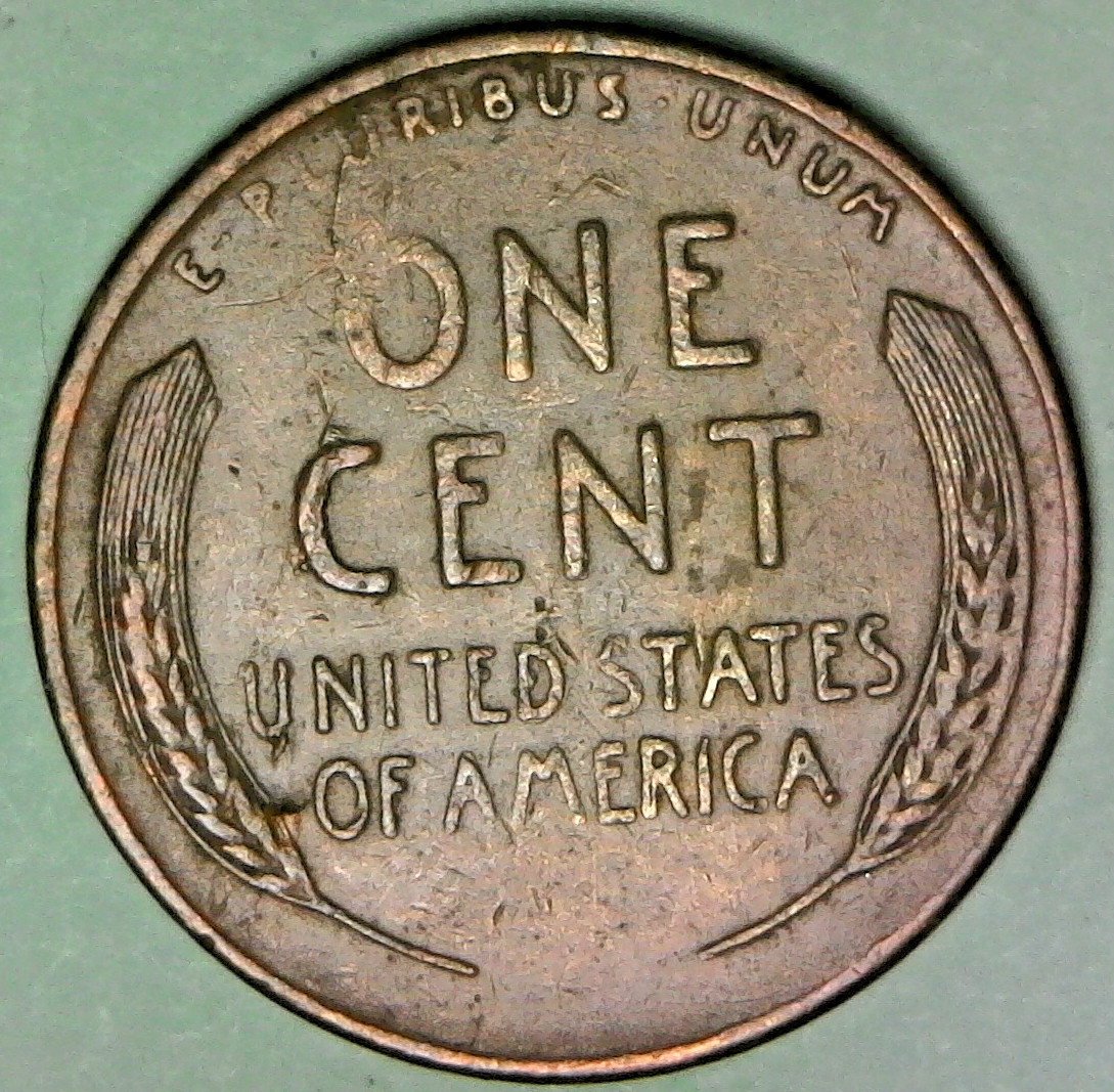 1946 S Lincoln Cent Peeling Planchet Lamination Error