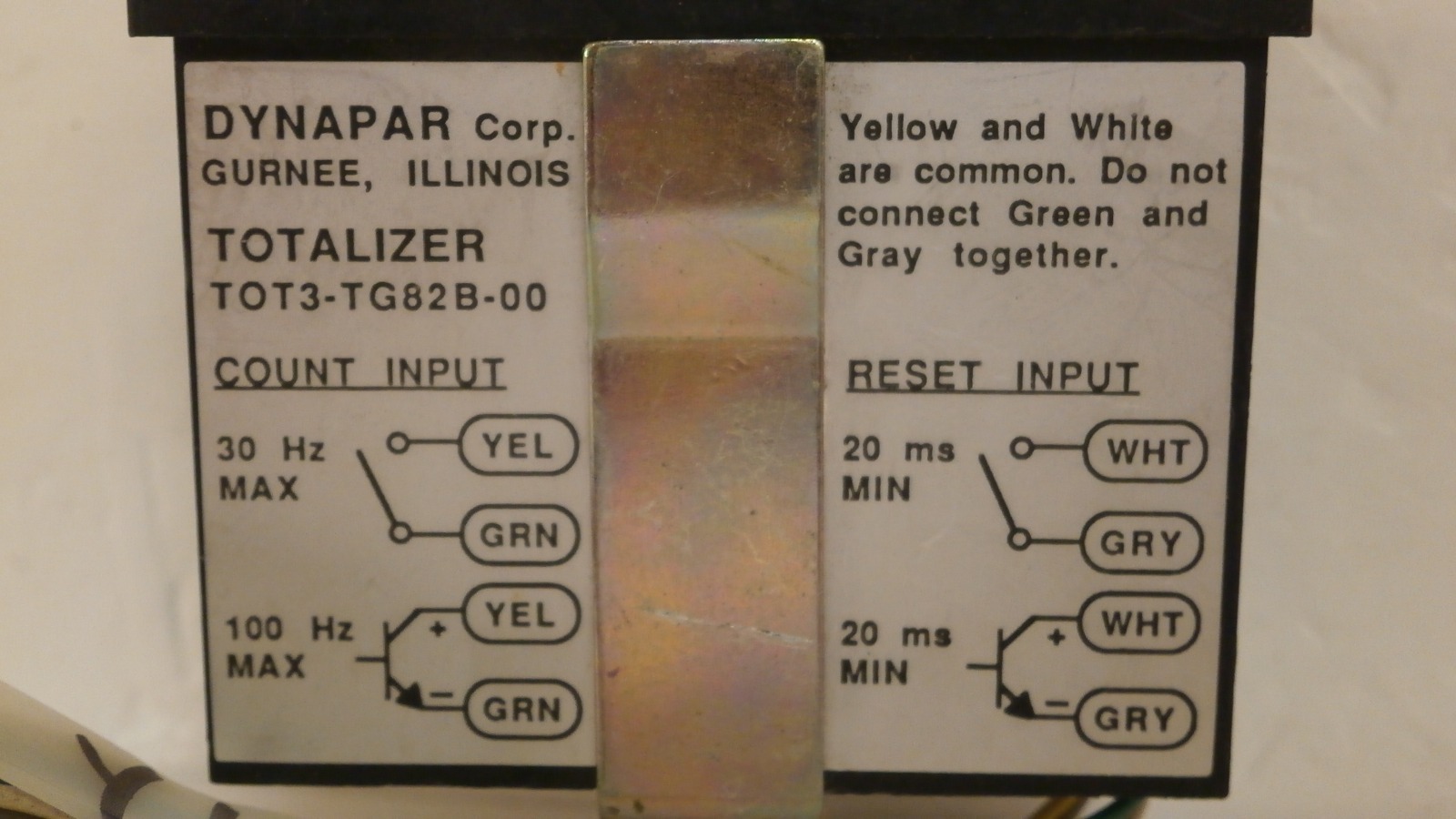 DYNAPAR / TOTALIZER DIGITAL COUNTER TOT3-TG82B-00