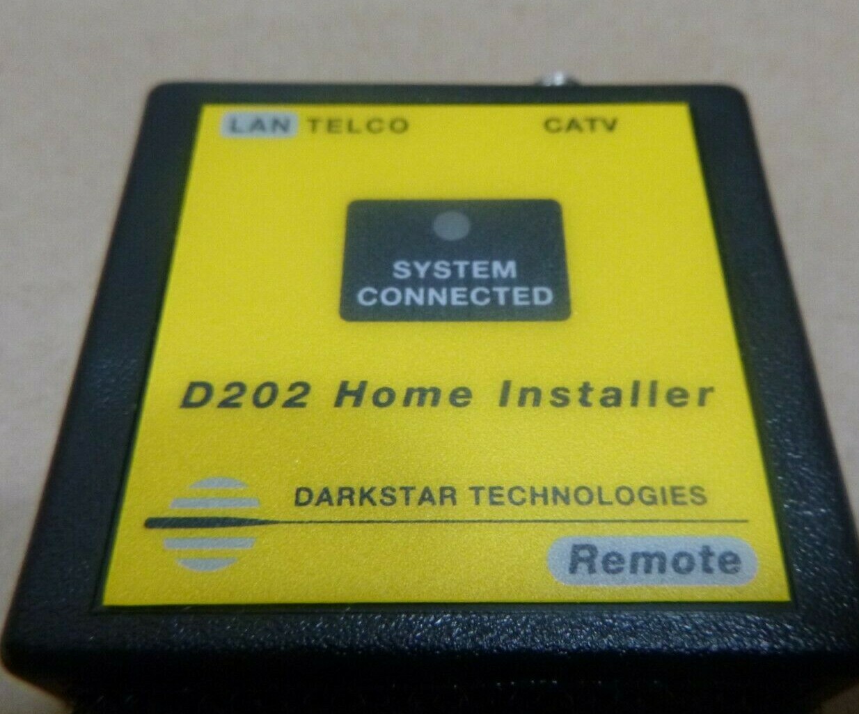 DARKSTAR TECHNOLOGIES D202 HOME INSTALLER CABLE TESTER LAN CATV TV TELCO